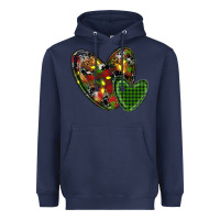 Navy christmas heart Heavyweight Hoodie - RanaPortraitStore