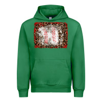 Emerald baseball leopard background Urban Hoodie - RanaPortraitStore
