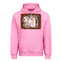 Fuchsia Pink baseball leopard background Urban Hoodie - RanaPortraitStore