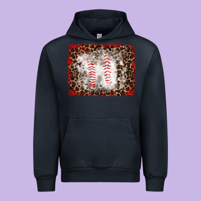 Baseball Leopard Background Urban Hoodie Designed By Ranaportraitstore
