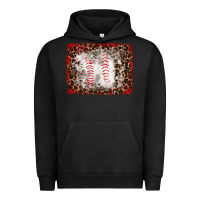 Pigment Black baseball leopard background Urban Hoodie - RanaPortraitStore
