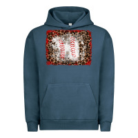 Pigment Midnight Navy baseball leopard background Urban Hoodie - RanaPortraitStore