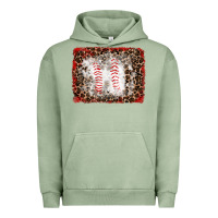 Pigment Oil Green baseball leopard background Urban Hoodie - RanaPortraitStore
