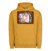 Pigment Peanut Butter baseball leopard background Urban Hoodie - RanaPortraitStore