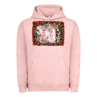Pigment Salmon baseball leopard background Urban Hoodie - RanaPortraitStore