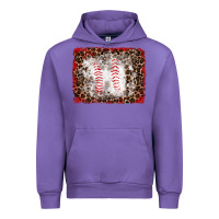 Tulip baseball leopard background Urban Hoodie - RanaPortraitStore