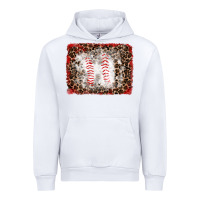 White baseball leopard background Urban Hoodie - RanaPortraitStore