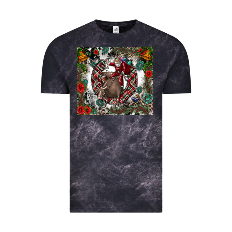 Rodeo Santa Vintage Tee by CowhideDigitalArt | Teevron