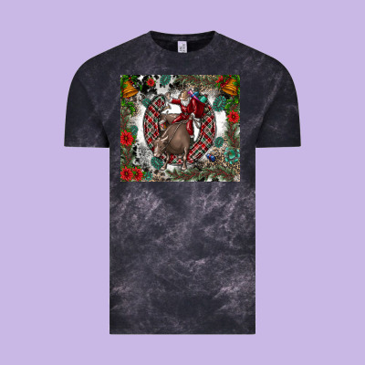 Rodeo Santa Vintage Tee Designed By Cowhidedigitalart