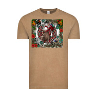 Vintage Coffee Rodeo Santa Vintage Tee - CowhideDigitalArt