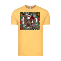 Vintage Mustard Rodeo Santa Vintage Tee - CowhideDigitalArt