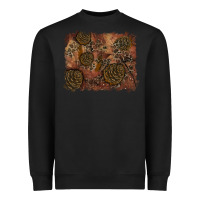 Black glitter leopard fall background Heavyweight Sweatshirt - RanaPortraitStore