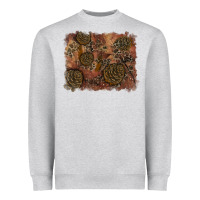 Heather Grey glitter leopard fall background Heavyweight Sweatshirt - RanaPortraitStore