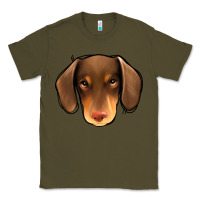 Army Green Dachshund Classic Tee - Jasminsmagicworld