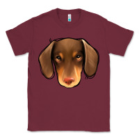 Burgundy Dachshund Classic Tee - Jasminsmagicworld