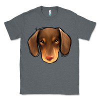 Charcoal Heather Dachshund Classic Tee - Jasminsmagicworld