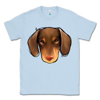 Dusty Blue Dachshund Classic Tee - Jasminsmagicworld