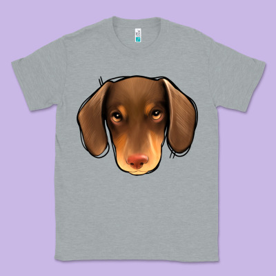 Dachshund Classic Tee Designed By Jasminsmagicworld