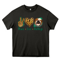 Asphalt Peace Love Bulldog Heavy Core Tee - Jasminsmagicworld