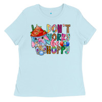Don T Worry Be Hoppy Easter Ladies Tee | Teevron