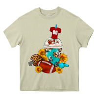 Mossy Football Frappe Coffee Heavy Core Tee - FaDigitalArtStudio