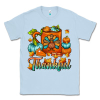 Dusty Blue Thankful Thanksgiving Coffee Mug Classic Tee - FaDigitalArtStudio