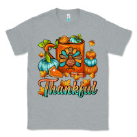 Heather Grey Thankful Thanksgiving Coffee Mug Classic Tee - FaDigitalArtStudio