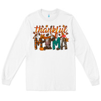 White thankful mama cow Long Sleeve Tee - RacoonDesign