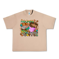 Burro Life Begins After Coffee Urban Heavy Tee - CowhideDigitalArt