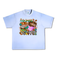 Grape Ice Life Begins After Coffee Urban Heavy Tee - CowhideDigitalArt