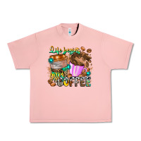 Salmon Life Begins After Coffee Urban Heavy Tee - CowhideDigitalArt