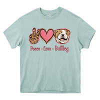 Arona Peace Love Bulldog Heavy Core Tee - Jasminsmagicworld