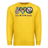 Lemon Peace Love Baseball Premium Sweatshirt - Jasminsmagicworld
