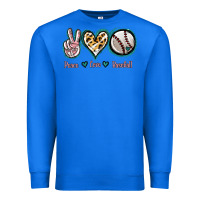 True Royal Peace Love Baseball Premium Sweatshirt - Jasminsmagicworld