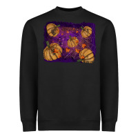 Black halloween leaves tool leather backround Heavyweight Sweatshirt - RanaPortraitStore