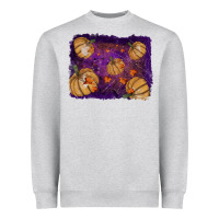 Heather Grey halloween leaves tool leather backround Heavyweight Sweatshirt - RanaPortraitStore