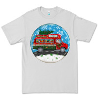 Dove Grey santa claus with retro van  christmas ornament Premium Tee - BundleAndBundleShop