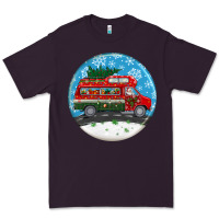 Santa Claus With Retro Van  Christmas Ornament Premium Tee | Teevron