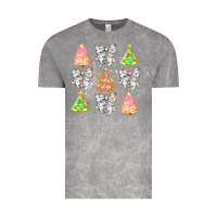 Cloud Rock Christmas Trees And Bow Vintage Tee - CowhideDigitalArt