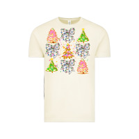 Vintage Arctic Christmas Trees And Bow Vintage Tee - CowhideDigitalArt