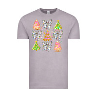 Vintage Zinc Christmas Trees And Bow Vintage Tee - CowhideDigitalArt