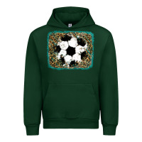 Forest Green glitter football leopard Urban Hoodie - RanaPortraitStore