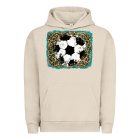 Pigment French Oak glitter football leopard Urban Hoodie - RanaPortraitStore