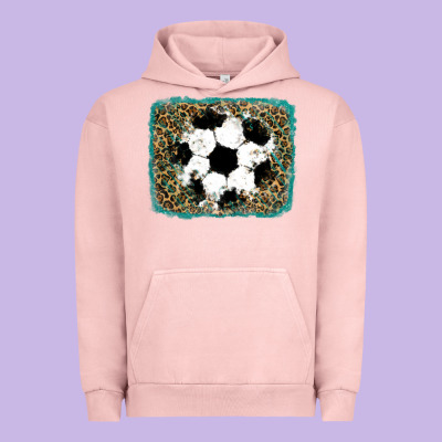 Glitter Football Leopard Urban Hoodie Designed By Ranaportraitstore