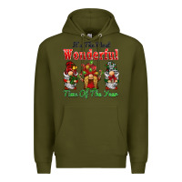 Army Green it's the most wonderful time of the year Premium Hoodie - BarkalooDesign