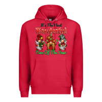Cardinal it's the most wonderful time of the year Premium Hoodie - BarkalooDesign