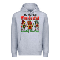 Heather Grey it's the most wonderful time of the year Premium Hoodie - BarkalooDesign