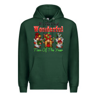 Sports Green it's the most wonderful time of the year Premium Hoodie - BarkalooDesign
