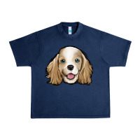 Navy cocker spaniel Urban Heavy Tee - Jasminsmagicworld