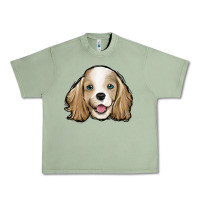 Oil Green cocker spaniel Urban Heavy Tee - Jasminsmagicworld